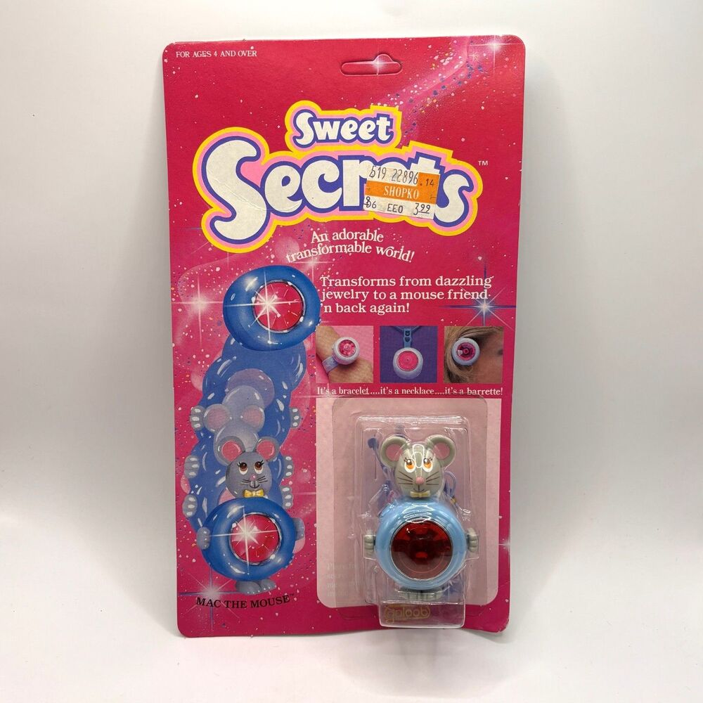 Vintage Galoob Sweet Secrets Mac the Mouse New Sealed 1984 RARE #4600